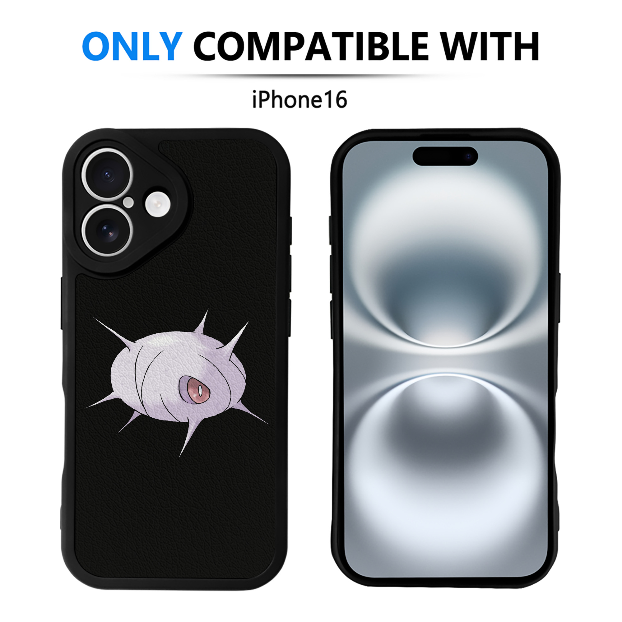（画像用） ポケットモンスター Pokémon 【iPhone 16シリーズ対応】シリコンスマホケース（レザー調） 材質：シリコン